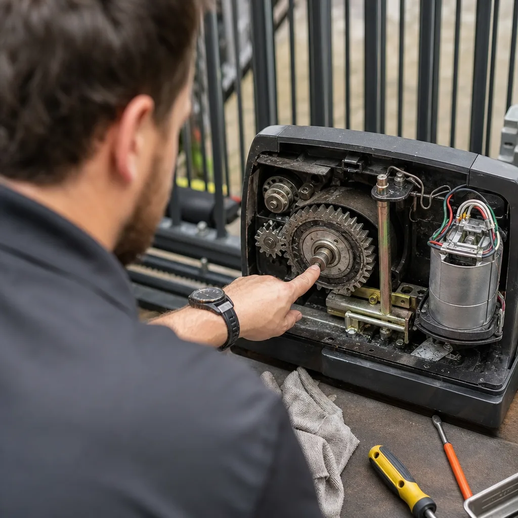 Illustration for gate opener repair