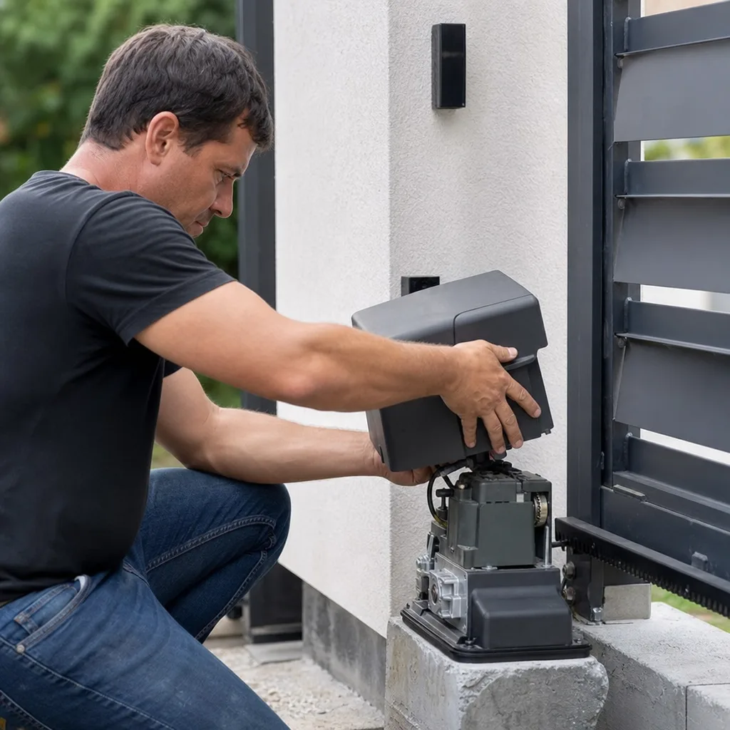 Illustration for automatic gate motor repair