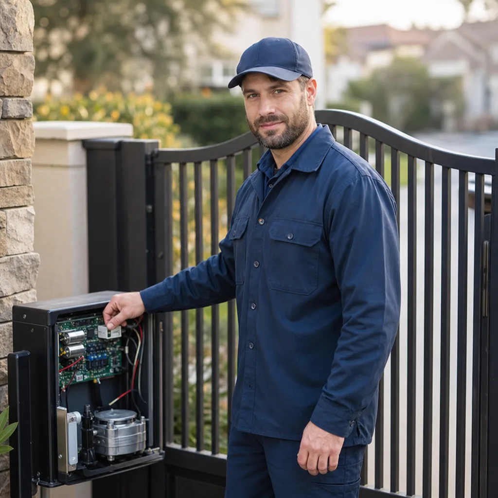 Illustration for gate opener repair near me
