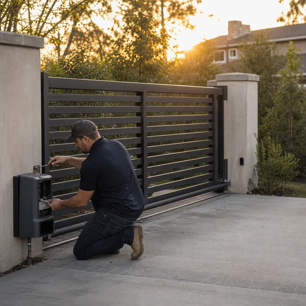 Illustration for driveway gate repair